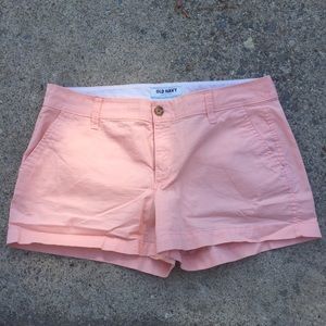 Old Navy Shorts 3inch Inseam Orange/Pink size 8